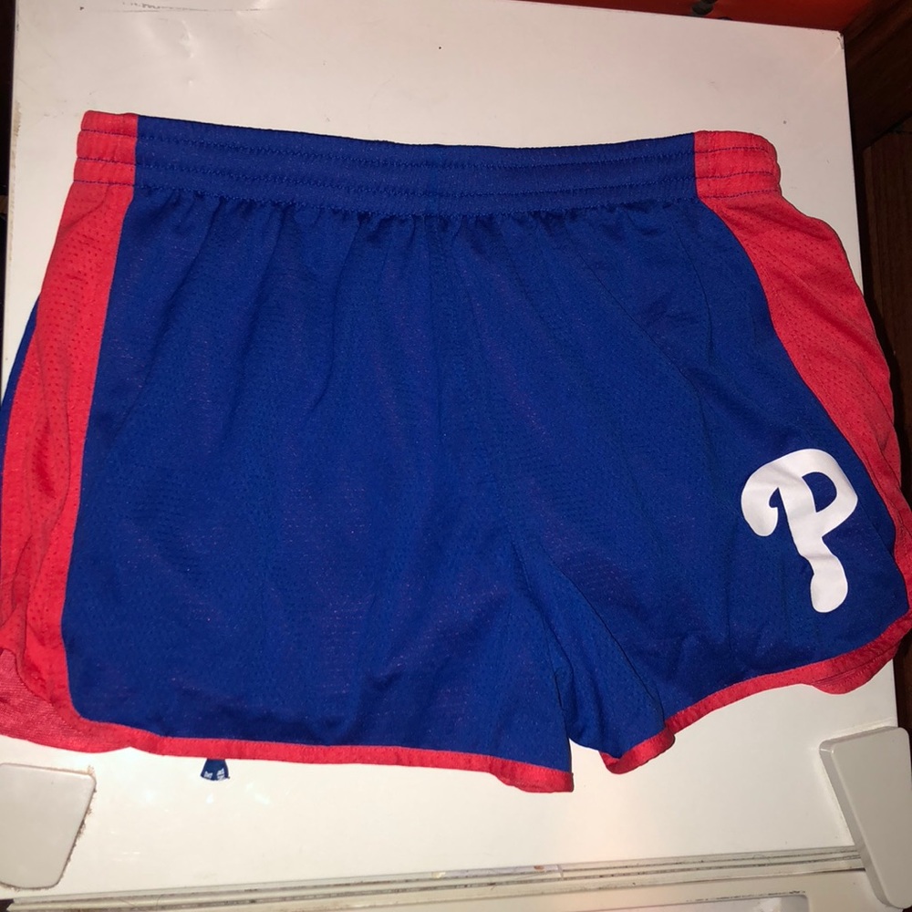 Red and Blue, Phillies themed shorts